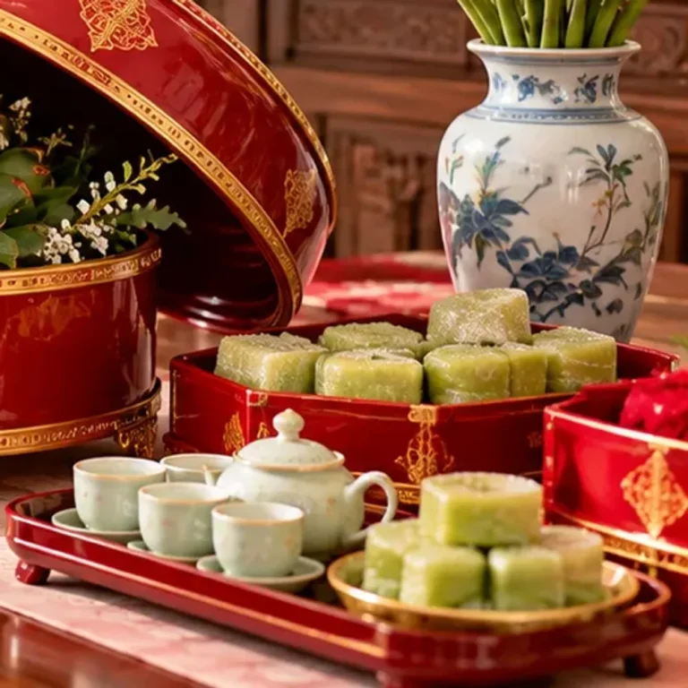 Tráp dạm ngõ 2 tráp trầu cau và chè bánh
